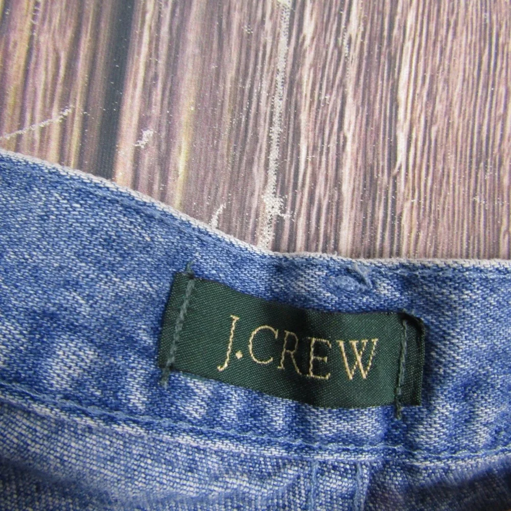 J.Crew Denim Shorts Women 12 Blue Vintage High Waisted Mom Cotton USA